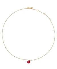 kate spade new york Amour Heart Enamel Pendant Necklace