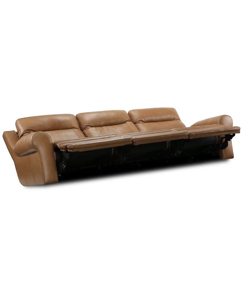 Furniture -Pc. Alexandre Leather Sofa with Power Motion Recliners