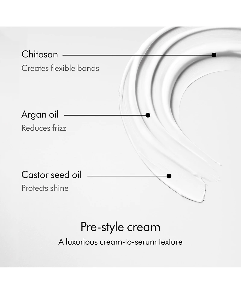 Dyson Chitosan Pre-style cream, Straight to Wavy, Rich Conditioning, 100ml