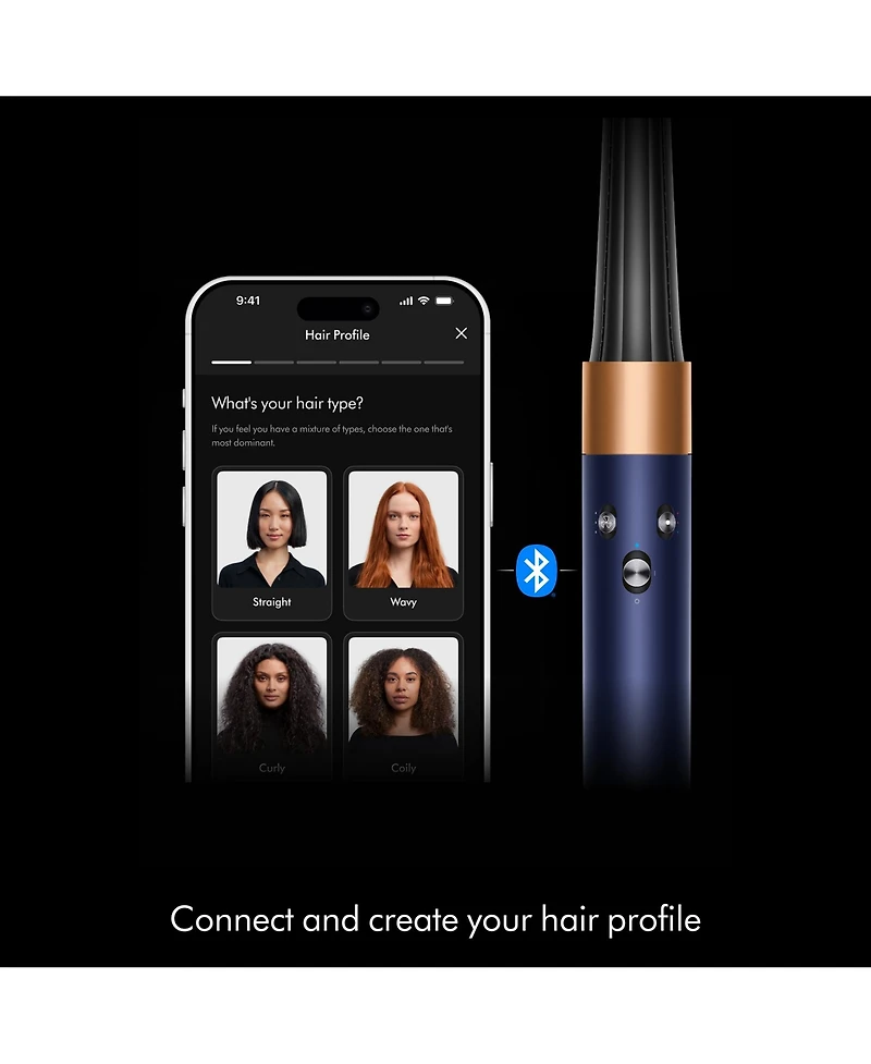 Dyson Airwrap i.d. Straight+Wavy multi-styler | Prussian blue/Rich Copper