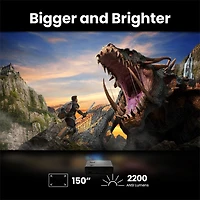 BenQ X500i 4K Ultra Hd Hdr 4LED Short Throw Dlp Gaming Projector, Bundle with CM00G3 Universal Ceiling Mount