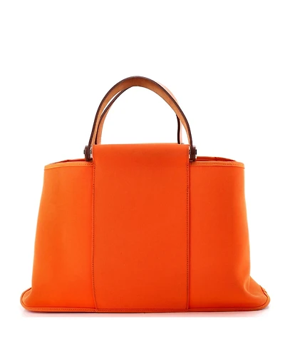 Pre-Owned HERMES 39 Cabag Elan Toile and Leather