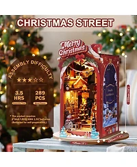 Robotime 3D Puzzles Diy Miniature Dolls House Kit Wooden Puzzle Booknook Bookshelf Decoration Holiday Gifts