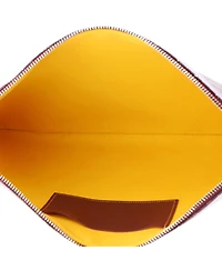 Pre-Owned Goyard Mm Senat Zip Pouch Coated Canvas