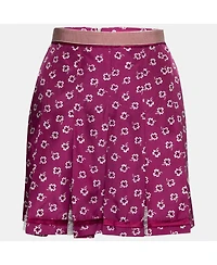 Pre-Owned Dolce & Gabbana Women's Pre-Owned D&g By Dolce & Gabbana Pink Printed Silk Mini Skirt