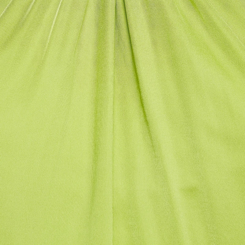 Pre-Owned Roberto Cavalli Women's Fluorescent Green Jersey Shoulder Strap Top