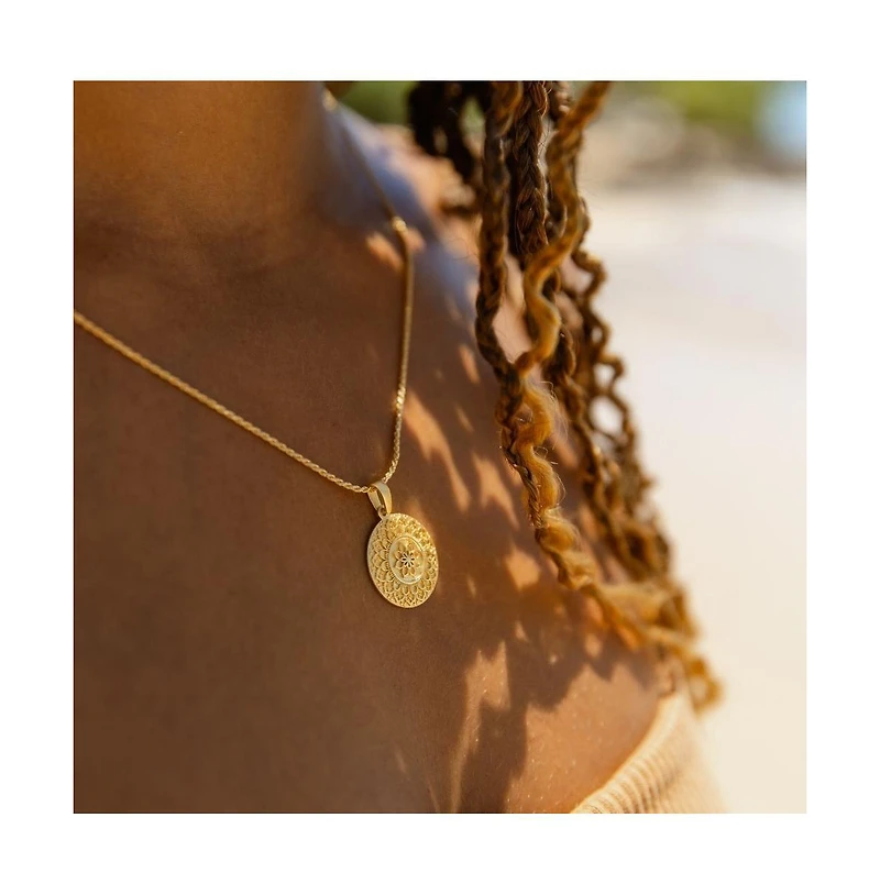 Mantra Am Strong And Powerful Necklace Gold / Original