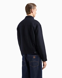 A|X Armani Exchange Men's Wool-Blend Shirt Jacket