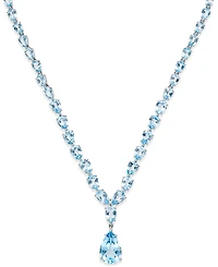 Sky Blue Topaz Statement Necklace (30 ct. t.w.) in Sterling Silver