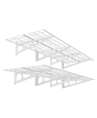 Fleximounts Wr26-e WR White Series 24″ D × 72″ W White Steel Wall Shelves (2-Pack)