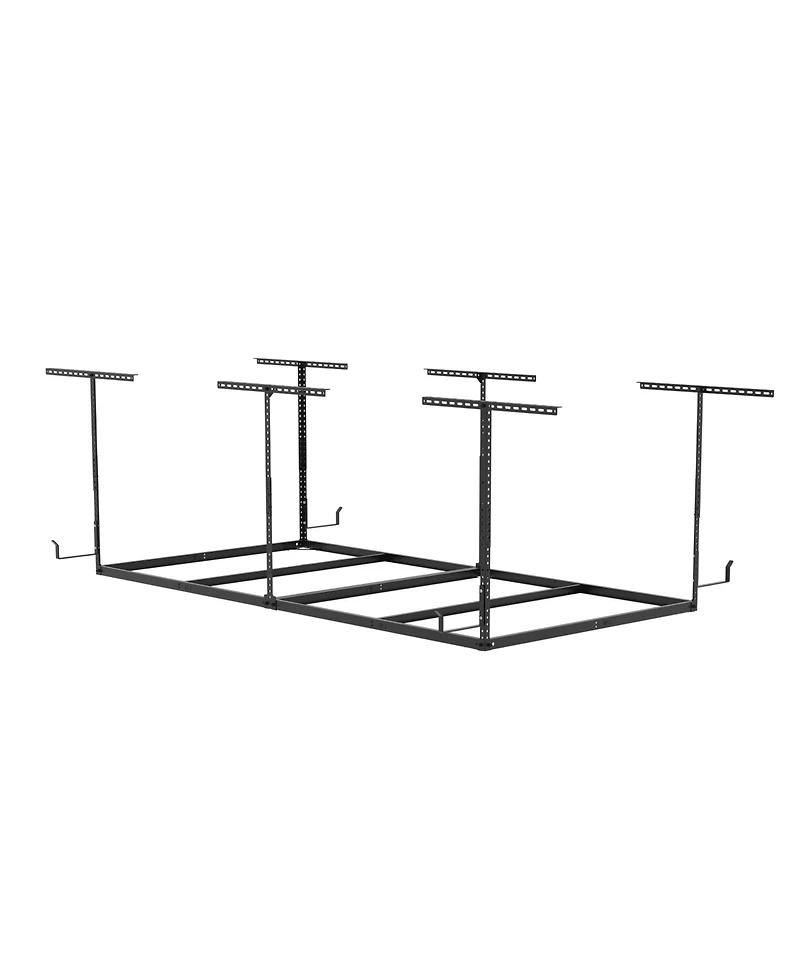 Fleximounts Ohk Frame-Only Ohk Series Ceiling Mounted Overhead Garage Storage Rack, Black — 48" X 96"
