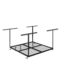 FlexiMounts Ohk Series 48 in W × 48 in D Ceiling-Mounted Overhead Garage Storage Rack – Model OHK44B-e