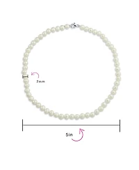 Bling Jewelry Hand-Knotted White Freshwater Pearl Necklace & Drop Pearl Earring Jewelry Set in Sterling Silver