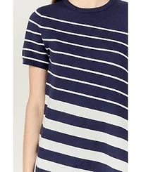 English Factory Women's Multi Stripe Mini Dress