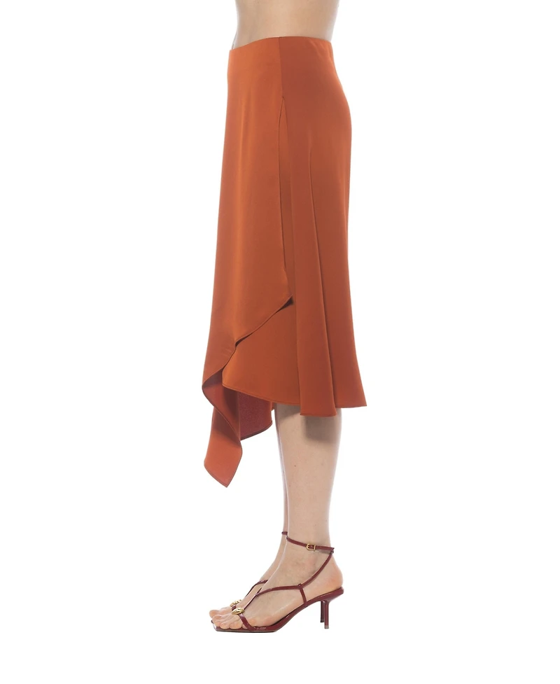 Alexia Admor Women's Jess Asymmetric Midi Skirt