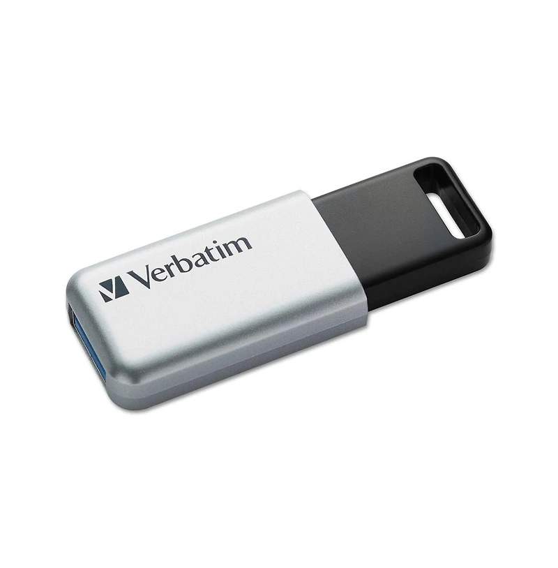 Verbatim 98666 64 Gb Store 'n' Go Secure Pro Usb Flash Drive with Aes 256 Encryption - Silver