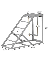 PawHut Chicken Activity Play Chicken Coop Toy Hen Accessory w/ Platform
