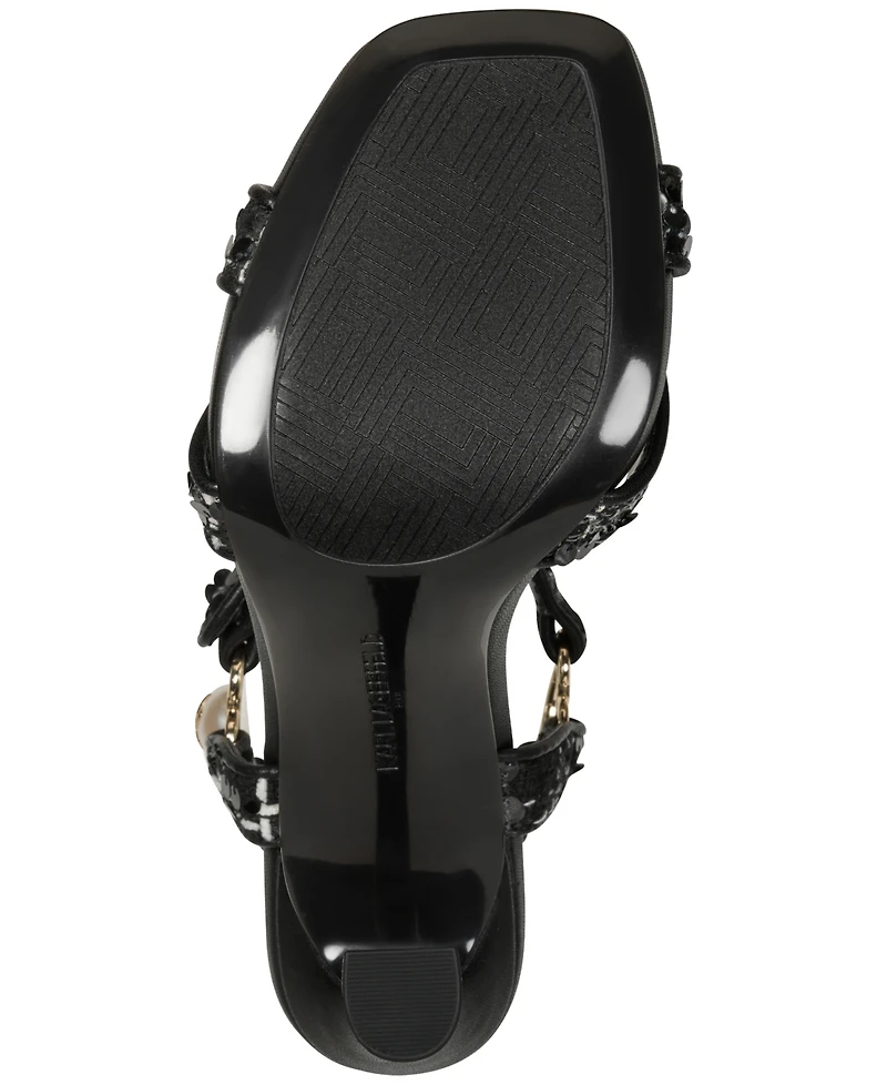 Karl Lagerfeld Paris Women's Daelin Square Toe Sandals