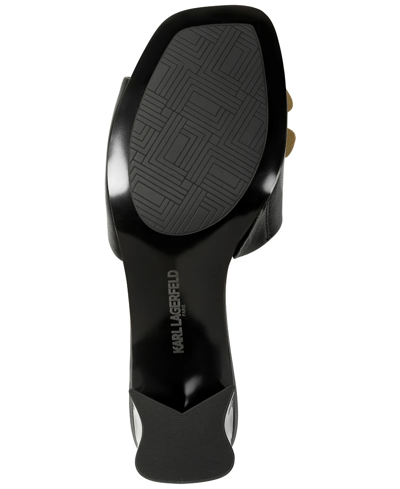 Karl Lagerfeld Paris Women's Sandreea Floral Heeled Sandals