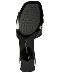 Karl Lagerfeld Paris Women's Sandreea Floral Heeled Sandals