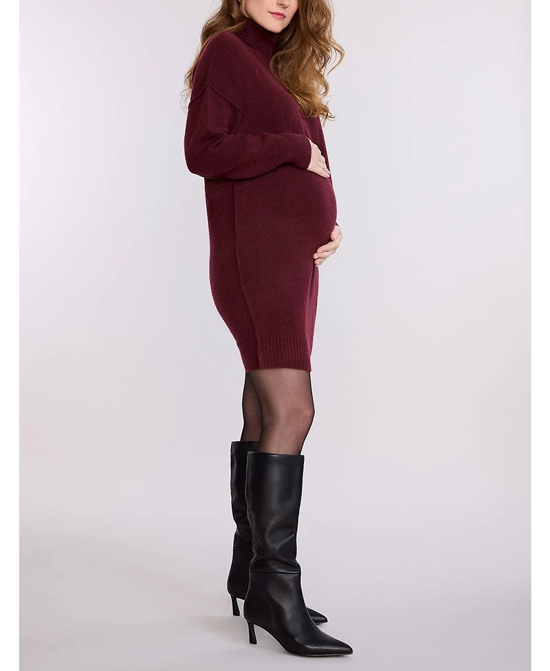 Motherhood Maternity Maternity Motherhood Long Sleeve Turtleneck Sweater Tunic Dress