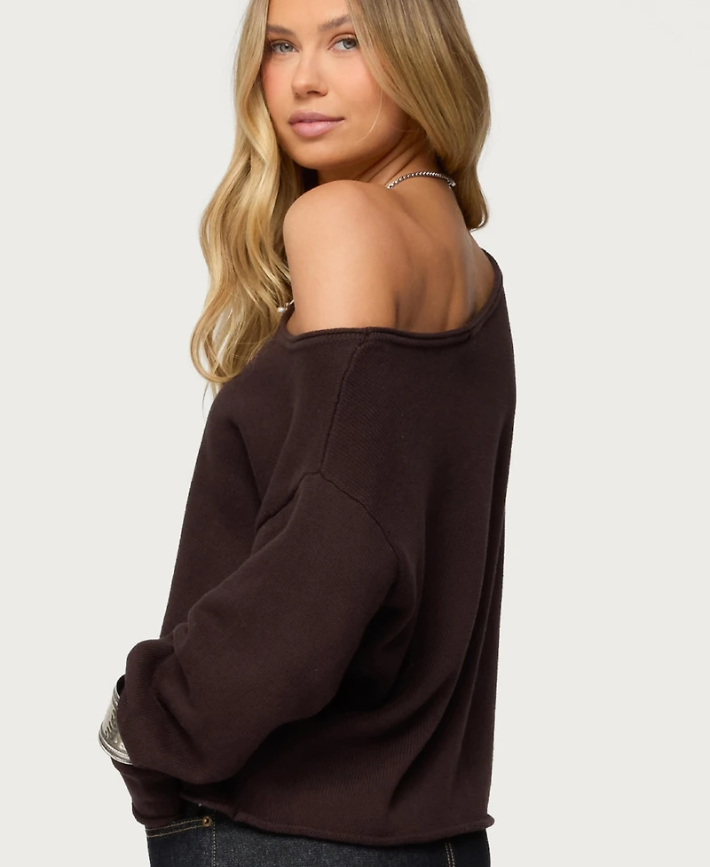 Edikted Women's Moyra Off Shoulder Knit Top