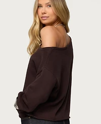 Edikted Women's Moyra Off Shoulder Knit Top