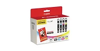 Canon 4546B007 (Cli-226) ChromaLife100 Plus Ink/Paper Combo - Black/Cyan/Magenta/Yellow (4/Pack)