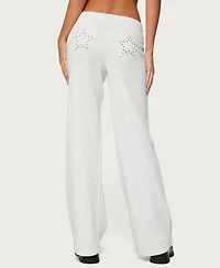 Edikted Women's Briela Star Studded Sweatpants