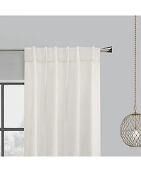 Habitat Mulberry Light Filtering Back Tab Curtain - 54x84", White