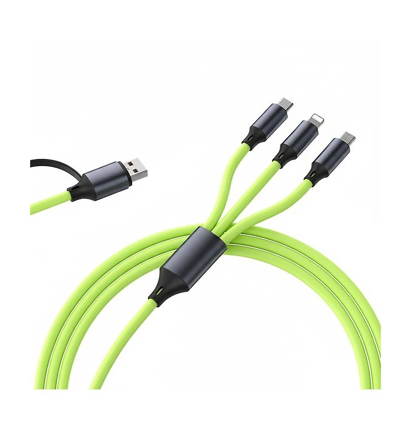 3P Experts Bold Dual 4 N 1 Charging Cable