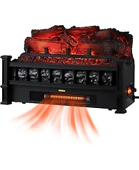 gaomon 20" Electric Fireplace Log Insert, 1500W Heater, Realistic Led Flame, Freestanding Indoor Fireplace Heater