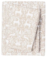 Linery Co Ultra Soft Turkish Cotton Flannel Holiday Print Sheet Set