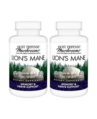 Host Defense Lion's Mane Capsules, 240 ct (Pack of Two 120 ct Units)