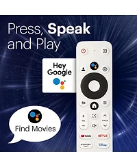 Kodak Flik X20 Smart Projector, 1080p Portable Projector with Google Tv Dongle Built-In (White)