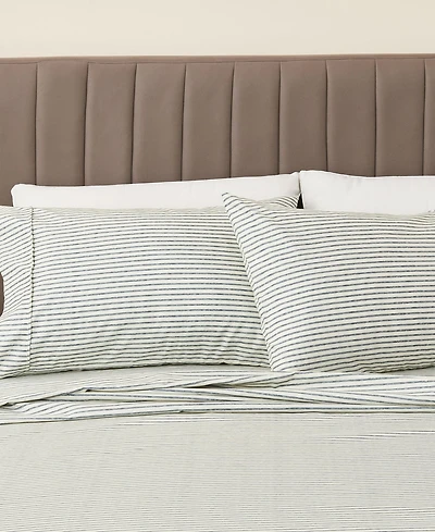 Linery and Co. Ultra-Soft Striped Brushed Microfiber Sheet Set - Stripe