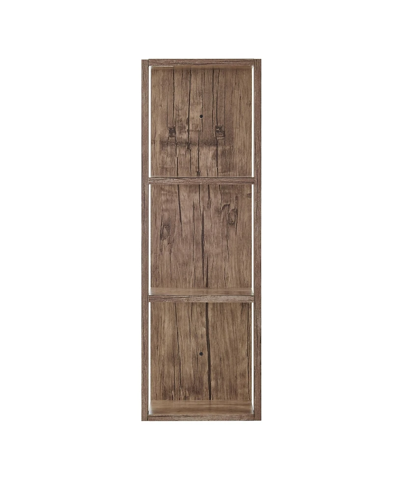 Danya B Recife Vertical Three-Tier Cube Wall Shelf