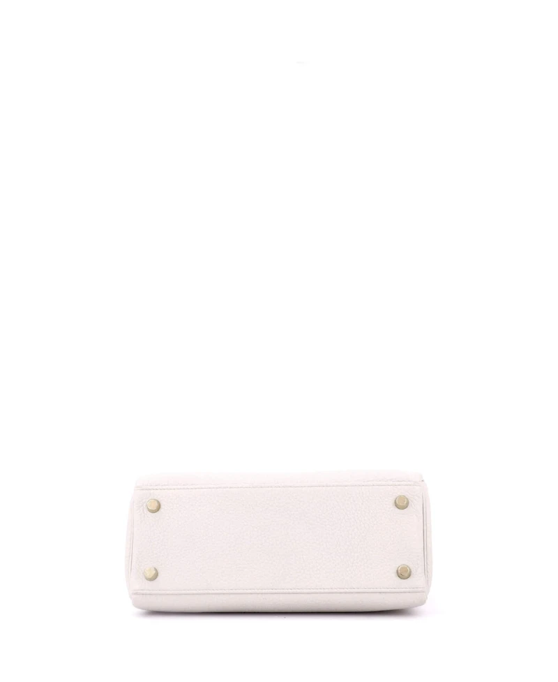 Pre-Owned HERMES Kelly 25 Handbag Light Togo with Gold Hardware