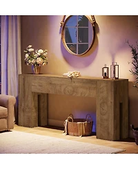 Tribesigns 71-Inch Long Console Table for Entryway, Farmhouse Sofa Console Behind Couch