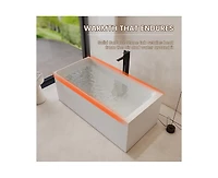 Casainc Freestanding Engineered Stone Bathtub