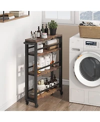 Tribesigns Slim Storage Cart, Narrow Rolling Carts with Wheels