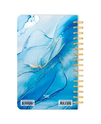 BrownTrout Crackled Blush | 5.25 x 8.25 Inch Compact Wire Journal | Non-Dated | Foil Stamped Cover