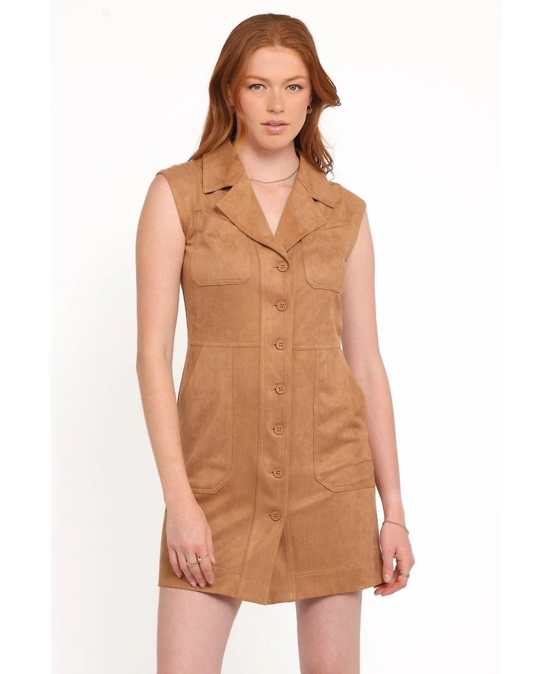 Petal and Pup Women's Xoey Suede Mini Dress