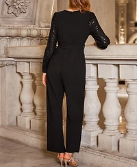 Cupshe Women's Starlit Voyage Black Jumpsuit