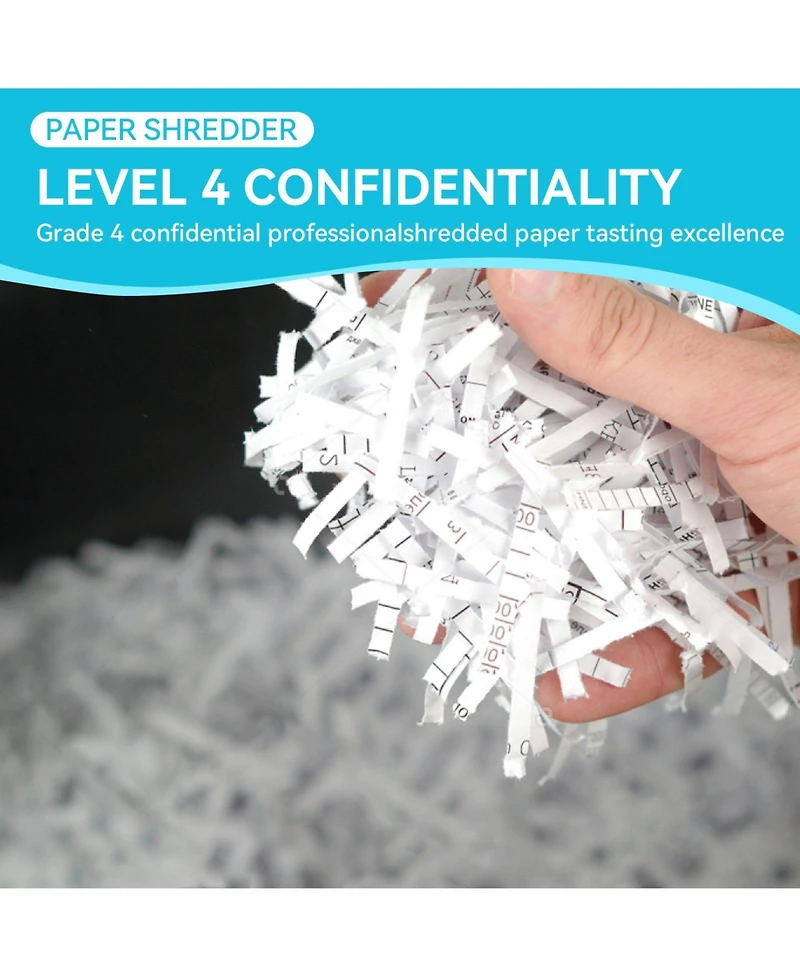 Mondawe 15-Sheet Cross Cut Paper Shredder, 4.76 Gallon Heavy Duty Ultra Quiet Shredder