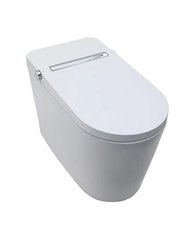 Casainc Smart Bathroom Fixture Tankless,Auto Open/Close,Elongated Heated Seat,Warm Wash/Dryer,Dryer,Night Light