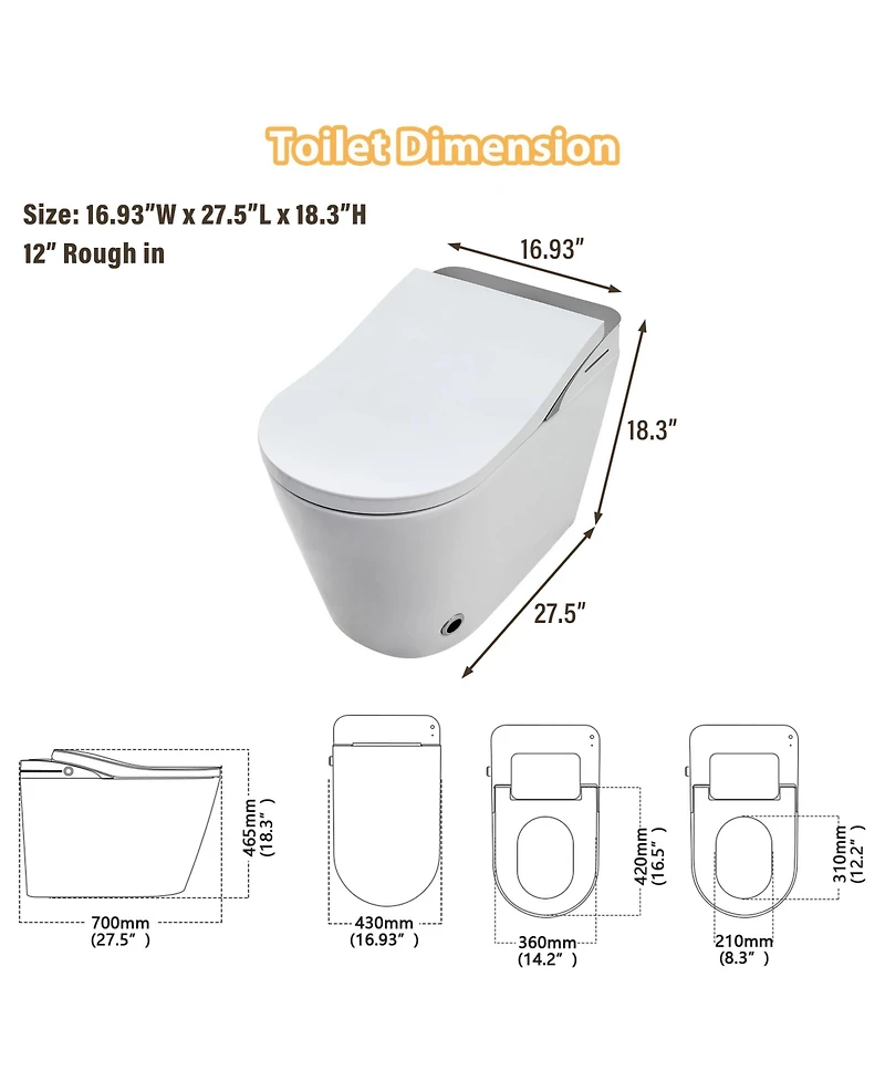 Casainc Tankless Smart Bathroom Fixture
