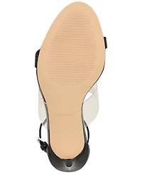 Nine West Women's Vallie Strappy Vinyl Stiletto Sandals