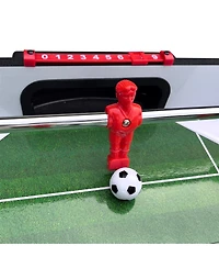 Rbied 5Ft 4 Pc Mdf Steel Rods Foldable Foosball Soccer Table Game