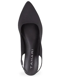 Tahari Women's Zurich Kitten Heel Slingback Pumps